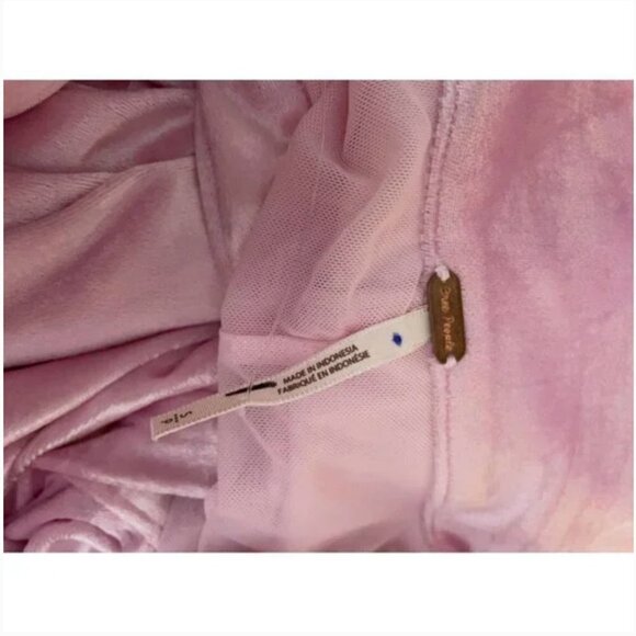 Free People Shayla Velvet Fitted Stretch Pink Mini Dress Size S NEW JB - Picture 7 of 7